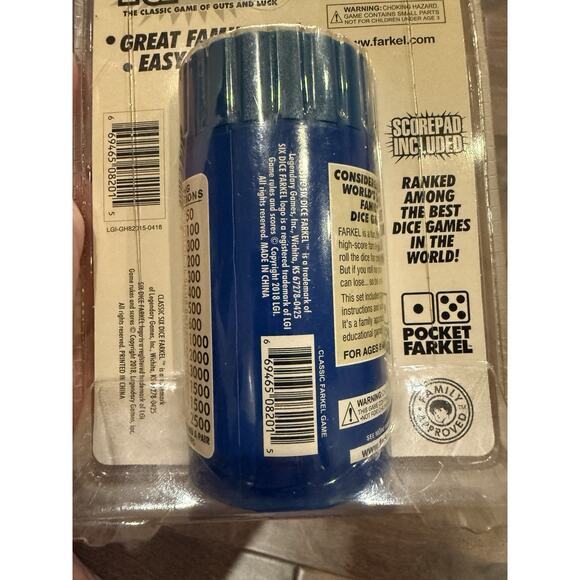 Six-Dice Farkel Dice Game Official LGI Product NEW - Picture 7 of 7